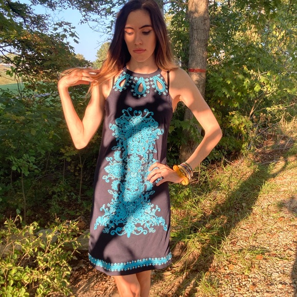 INC International Concepts Dresses & Skirts - INC International Concepts Boho Halter Mini Dress